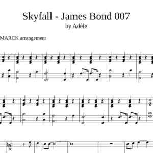 Bản nhạc - 007 Skyfall - Piano