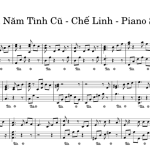 Bản nhạc - 10 Năm Tình Cũ - Piano