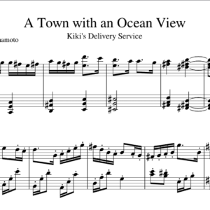 Bản nhạc - A Town With An Ocean View - Piano