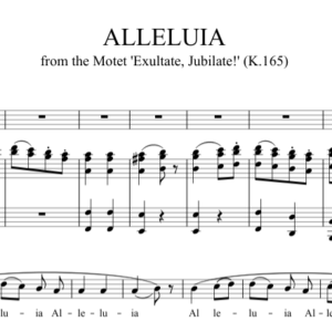 Bản nhạc - Alleluia - Piano