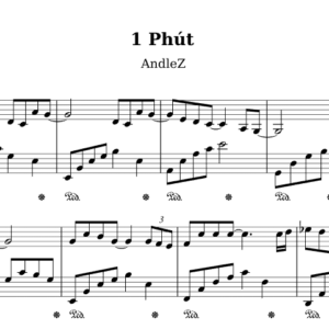 Bản nhạc - Andiez 1 Phút - Piano