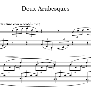 Bản nhạc - Arabesque - Piano