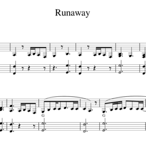 Bản Nhạc - Aurora Runaway - Piano