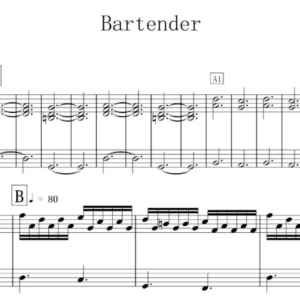 Bản Nhạc - Bartender Lana Del Rey - Piano