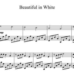Bản Nhạc - Beautiful In White Piano