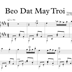 Bản Nhạc - Bèo Dạt Mây Trôi Sheet - Piano