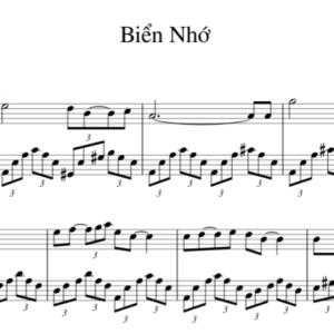Bản Nhạc - Biển Nhớ Hợp Âm - Piano