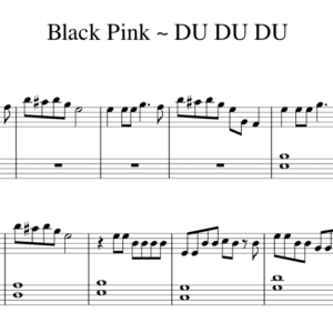 Bản Nhạc - Black Pink Dududu - Piano