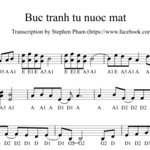 Bản Nhạc - Bức Tranh Từ Nước Mắt - Piano