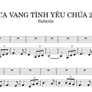 Bản Nhạc - Ca Vang Tình Yêu Chúa 2 Pdf - Piano