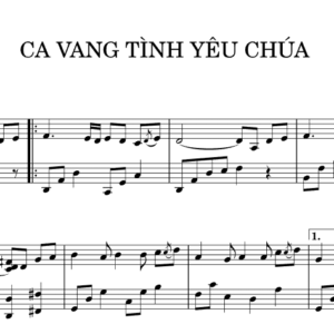 Bản Nhạc - Ca Vang Tình Yêu Chúa Pdf - Piano