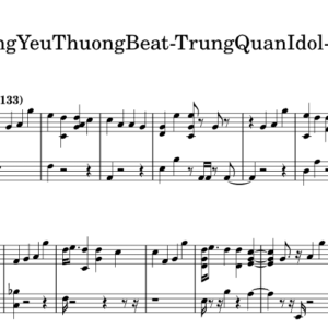 Bản Nhạc - Cánh Đồng Yêu Thương - Piano