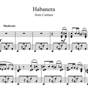 Bản Nhạc - Carmen Habanera - Piano