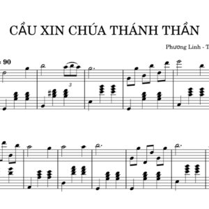 Bản Nhạc - Cầu Xin Chúa Thánh Thần - Piano