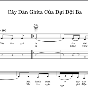 Bản Nhạc - Cây Đàn Ghi Ta Của Đại Đội 3 - Piano