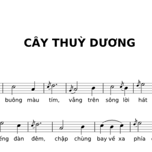 Bản Nhạc - Cây Thùy Dương - Piano