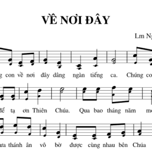 Bản Nhạc - Chúng Con Về Nơi Đây Pdf - Piano