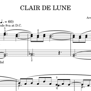 Bản Nhạc - Claude Debussy - Piano