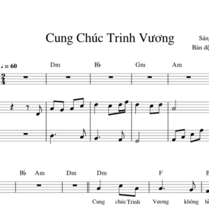 Bản Nhạc - Cung Chúc Trinh Vương Pdf - Piano