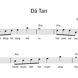 Bản Nhạc - Đá Tan - Piano