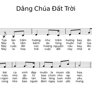 Bản Nhạc - Dâng Chúa Đất Trời Pdf - Piano