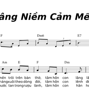 Bản Nhạc - Dâng Niềm Cảm Mến Pdf - Piano