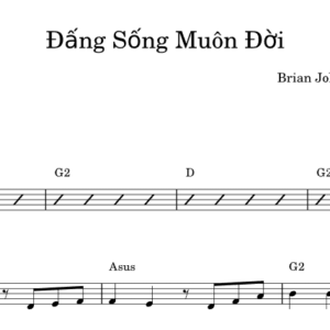 Bản Nhạc - Đấng Sống Muôn Đời Hợp Âm - Piano