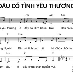 Bản Nhạc - Đâu Có Tình Yêu Thương Pdf - Piano