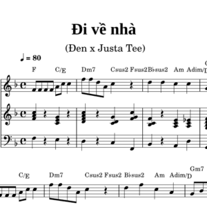 Bản Nhạc - Đi Về Nhà Lyrics - Piano