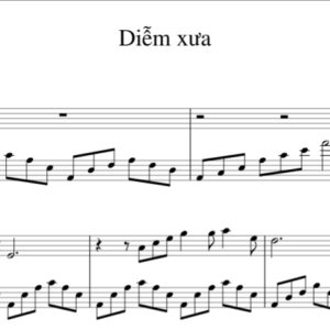 Bản Nhạc - Diễm Xưa Hợp Âm - Piano