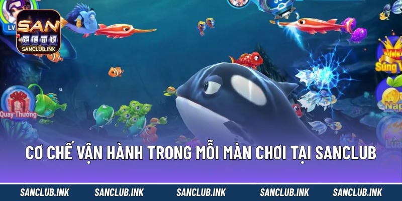 Cơ chế vận hành trong mỗi màn chơi tại sanclub