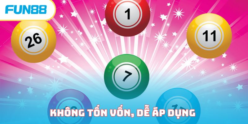 Không tốn vốn, dễ áp dụng là ưu điểm khi chơi lô bạch thủ