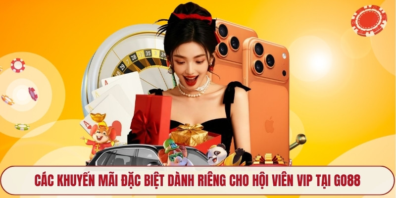 Các khuyến mãi đặc biệt dành riêng cho hội viên VIP tại Go88
