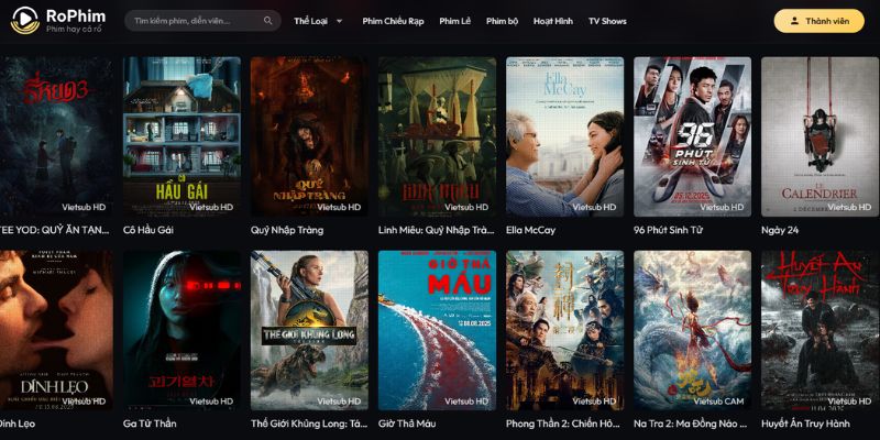Giới thiệu nền tảng xem phim trực tuyến Rophim 