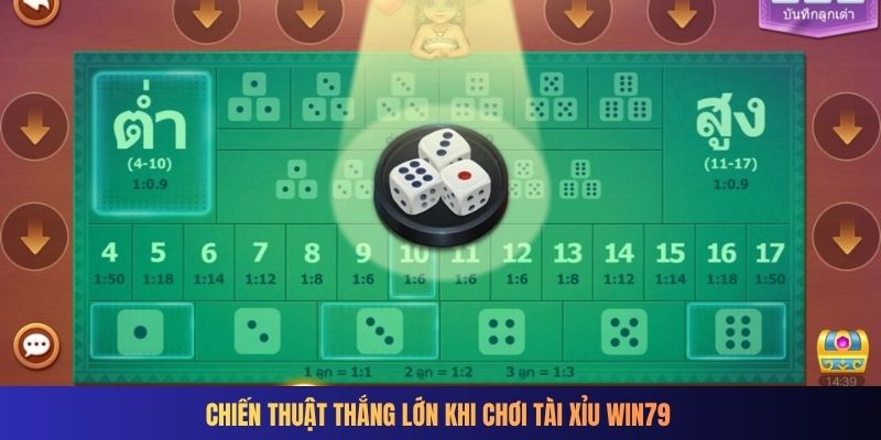 Chiến thuật thắng lớn khi chơi Tài xỉu Win79