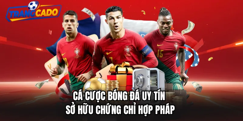 Cá cược bóng đá uy tín sở hữu chứng chỉ hợp pháp