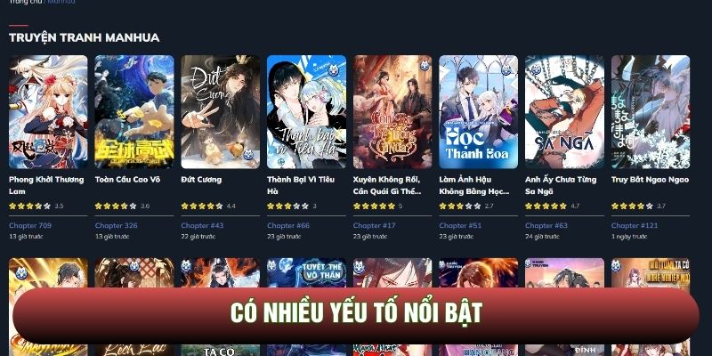 Có nhiều yếu tố nổi bật