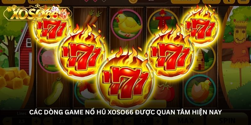 Các dòng game nổ hũ Xoso66 được quan tâm hiện nay