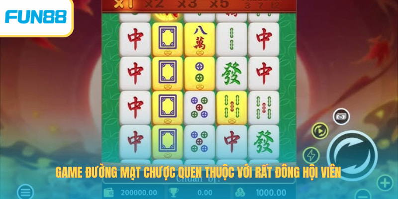 Game Đường Mạt Chược quen thuộc với rất đông hội viên
