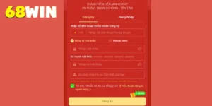 Hướng dẫn đăng ký 68Win với các bước rõ ràng dành cho người mới