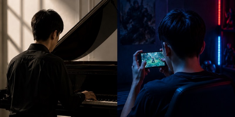 Lựa chọn game và piano tùy theo nhu cầu giải trí