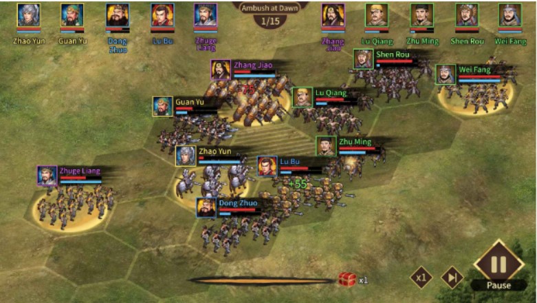 Bản đồ và giao diện cơ bản trong game Grand Strategy